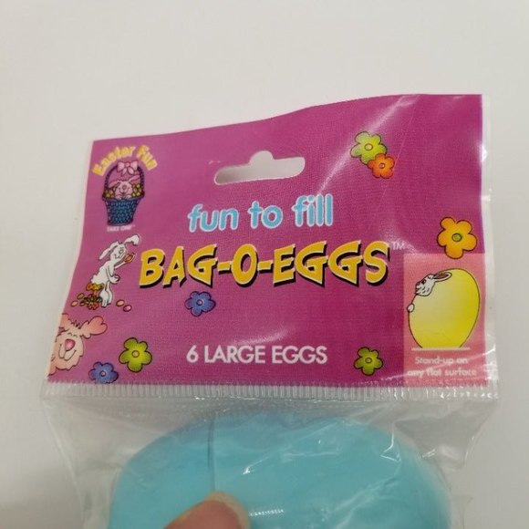 Fun to Fill Easter Bag O Eggs Stand Up Bunny Rabbit Light Colored - Picture 3 of 5